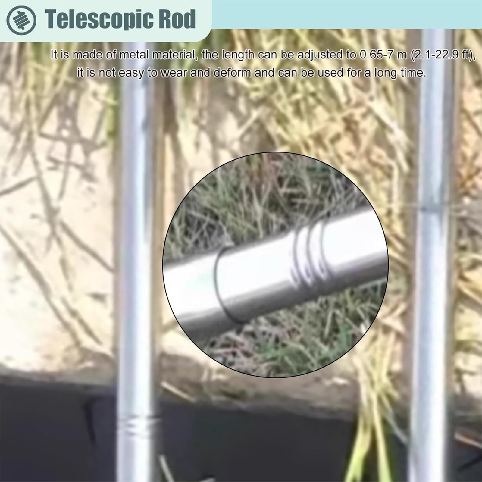 Wasserprobenentopfer, 1000 ml, Metall, tragbar, mit verstellbarer Stange und Becher, ideal für industrielle Labors und Feldeinsatz