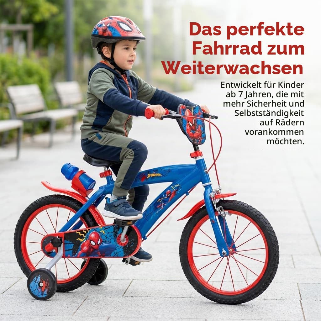 TOIMSA Fahrrad 16 Zoll Spiderman Huffy 5/8 Jahre