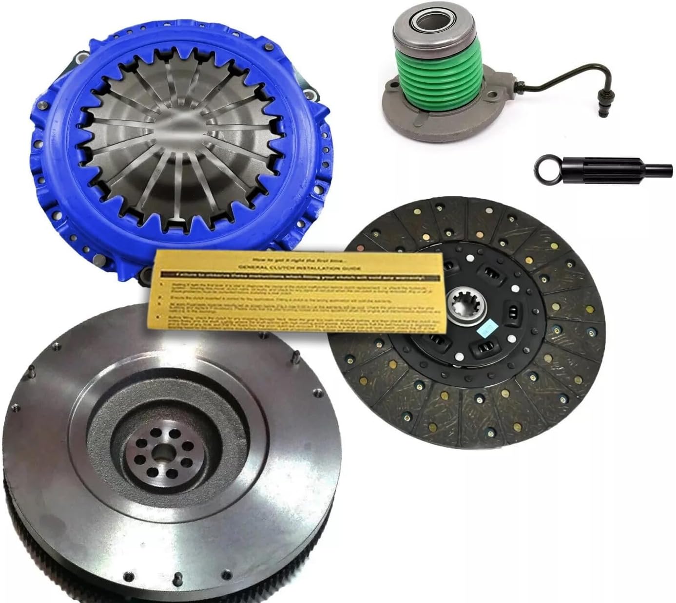 EFT Stage 2 Clutch Kit & Nodular Cast Flywheel with Slave Cylinder for 2005-2010 Ford Mustang 6CYL 4.0L Engine - High Performance - Precise Fitment - Durable & Reliable - 12 Month Warranty