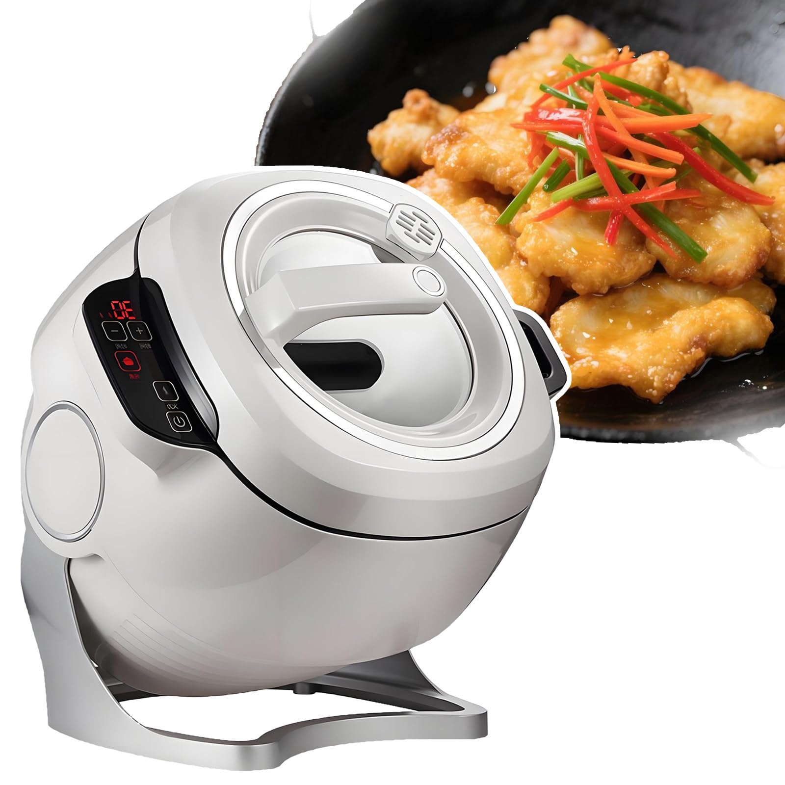 Cuiseur automatique 6L avec chauffage 3D, robot multifonction 1000W, appareil de cuisson professionnel pour restaurants et particuliers, cuiseur automatique pour une utilisation facile et rapide.