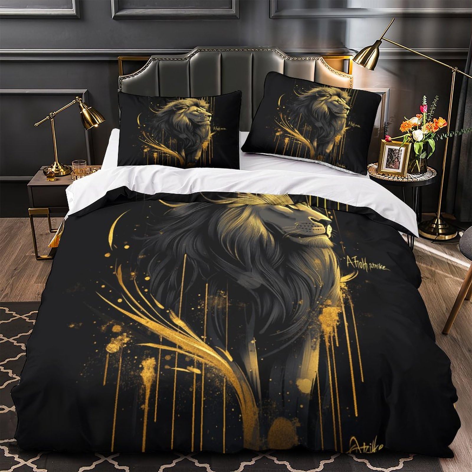 Parure de lit 220x240cm style vintage pour cocooning hivernal et décoration de chambre d'enfant