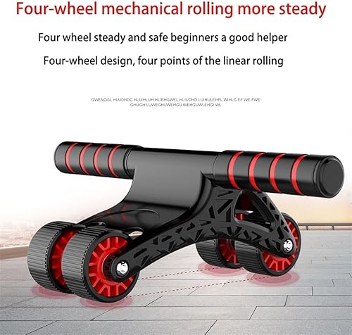 Miniatura 4 de Ruedas de ejercicio de cuatro ruedas Ab Wheel Rodillo de ejercicio Ejercitador abdominal para rueda de prensa, rodillo abdominal, dispositivos