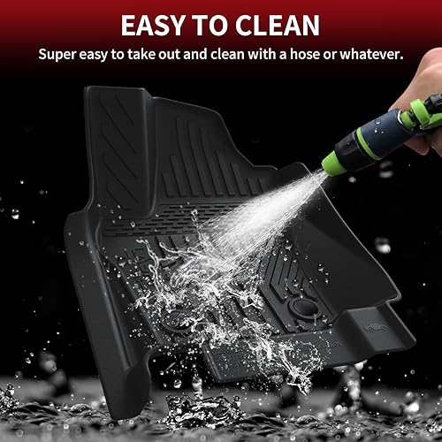 Miniatura 6 de LASFIT Floor Mats for Toyota Tacoma 2024 2025 2026 Double Cab Auto Tran (Not fit Hybrid) All Weather Floor Liner for Tacoma TRD/SR/SR5/limited TPE