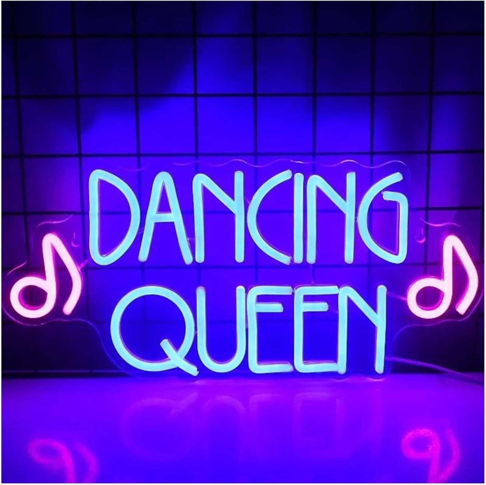 Zynther Neon lamp Neon Sign LED Light Panel for Purple, Powered Switch for Wall Decor 42cm×20cm