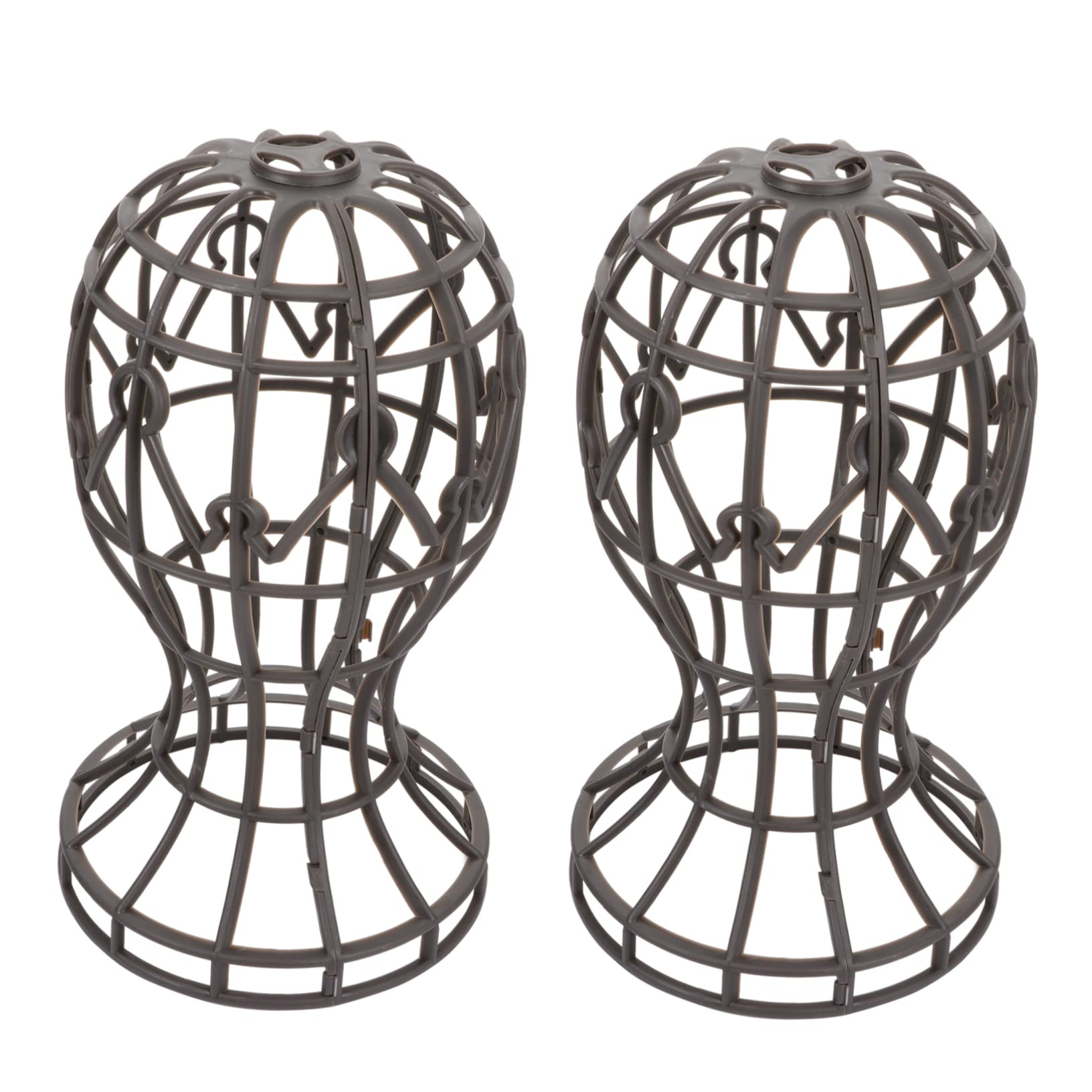 WOFASHPURET 2Pcs Wig Stand Holder for Hair Styling and Display Portable Mannequin Head Stand for Wig Making Multi Purpose Use Beauty Salons Home for Cosmetology Students