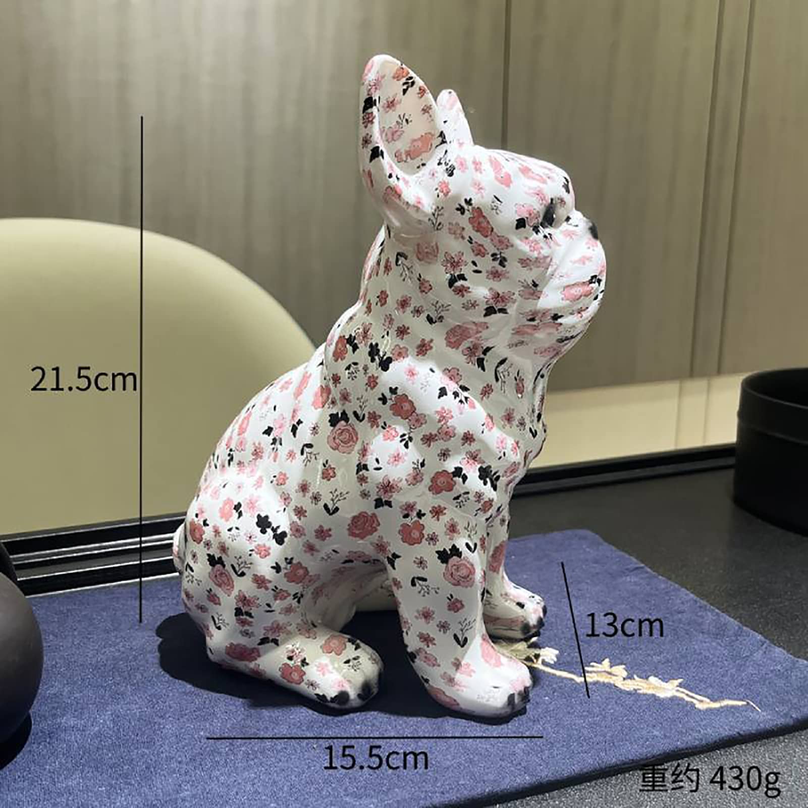 Amazon.co.jp: BK&MF 樹脂のまばゆい犬の動物の彫刻、創造的な装飾の机