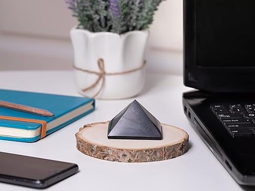 Miniatura 3 de Protección de piedras de shungita Auténtico cristal de shungita de Karelia con fullerenos de carbono Piedra de shungita de protección de mala