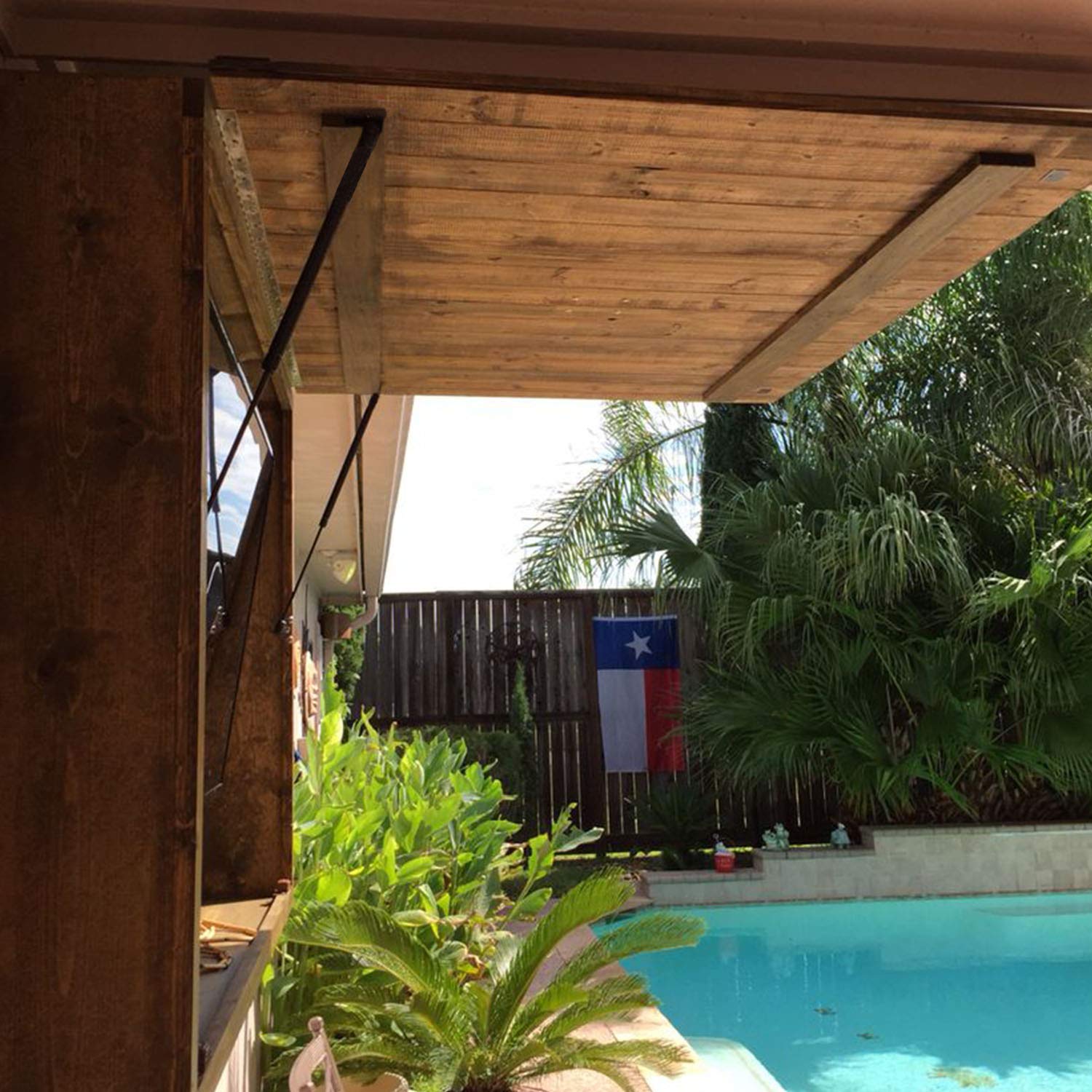 C16 08053 19 7 Inch 80lb Per Gas Strut Shock For Rv Bed Truck Tonneau Cover Tv Cabinet Floor Hatch Door Shed Window And Other Heavy Duty Box Lid Set Of 2 Vepagoo Amazon Sg