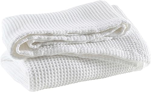 Miniatura 6 de Manta de Matelasse Blanca Burbuja, Tamaño Queen, Patrón Sólido Blanco