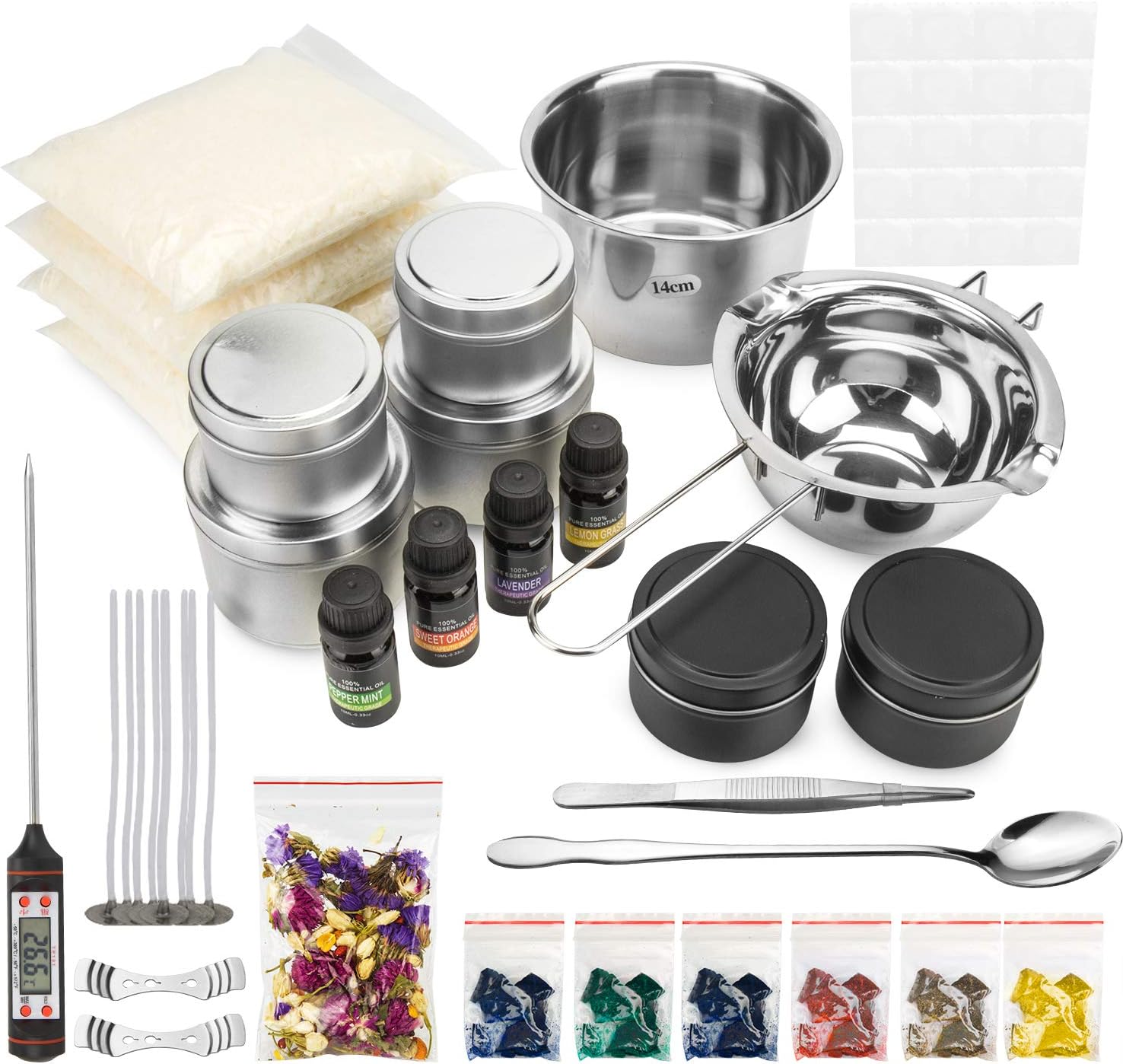 Complete Candle Making Kit SuppliesDIY Making Soy Scented CandlesIncluding Double