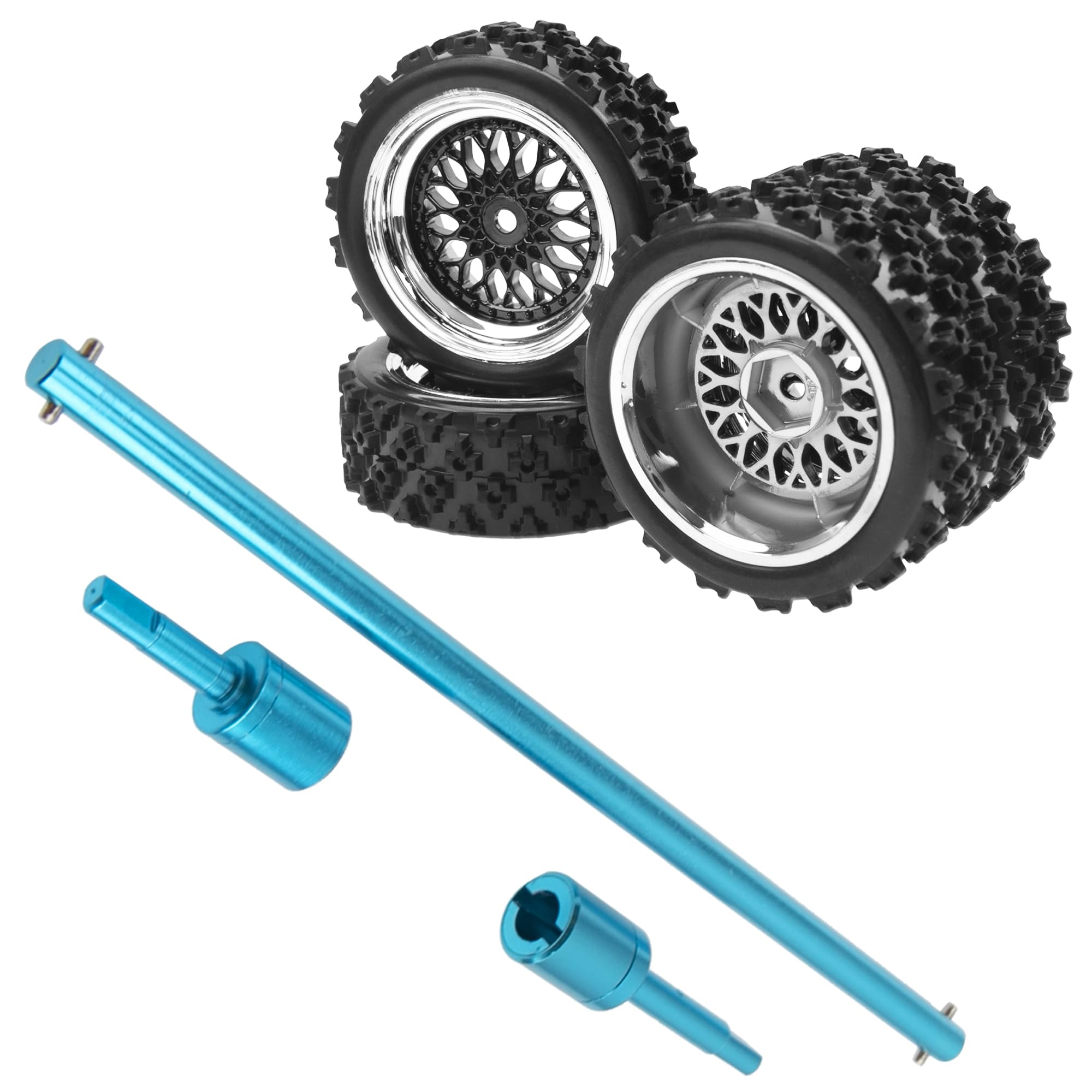 Amazon.com: RC 1/10 On Road Tires & Wheel 12mm Hex Plastics Rims