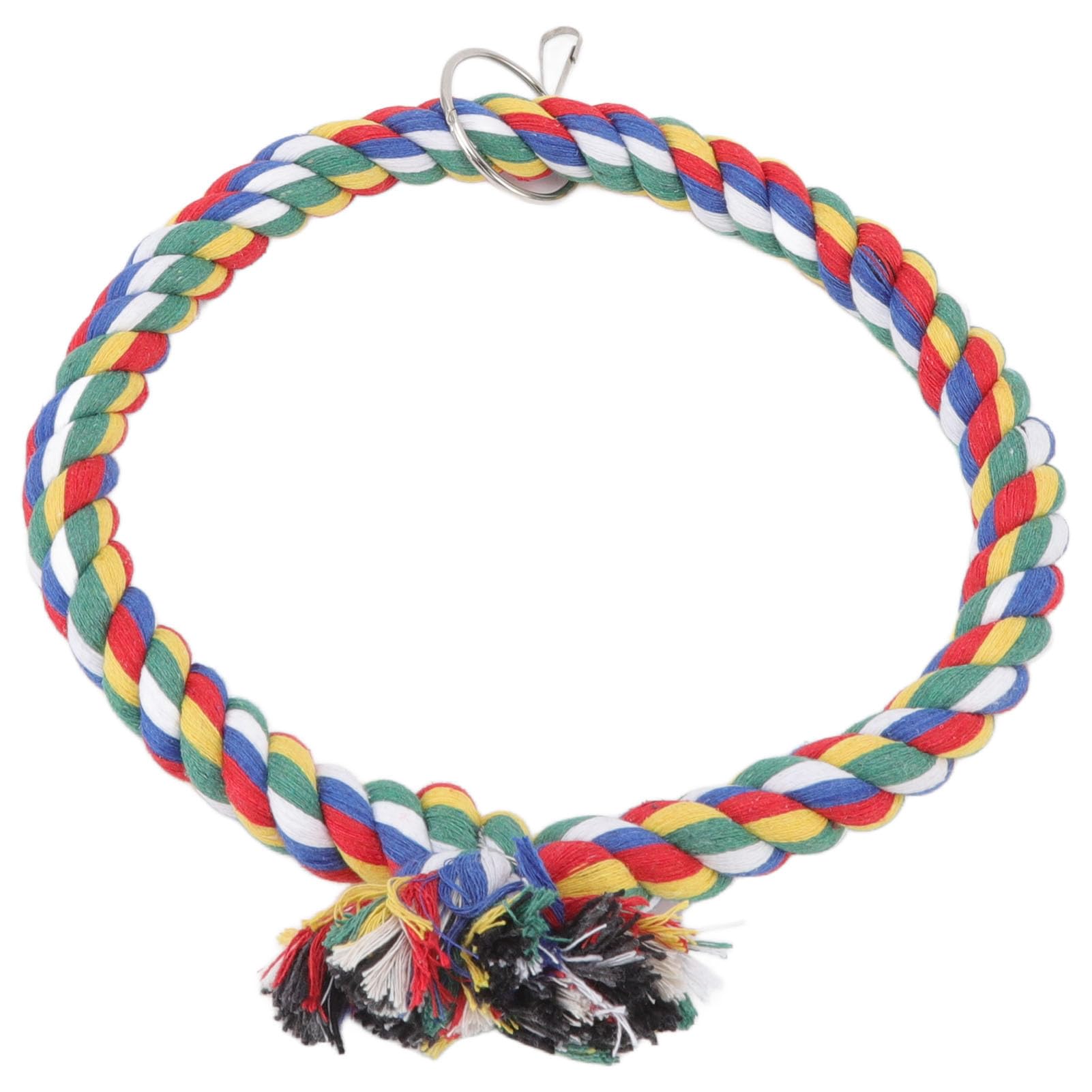 Balançoire pour Perroquet avec Anneau et Corde en Coton – Cercle d'escalade pour Oiseaux – Petites et Grandes Tailles Disponibles – Idéal pour Jouer en Intérieur et en Extérieur