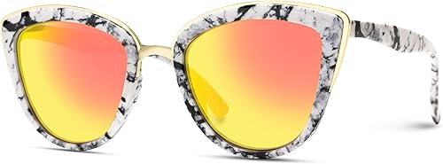 Miniatura 3 de Lentes de sol "Revo" tipo ojo de gato con lente reflectante espejada, para mujer