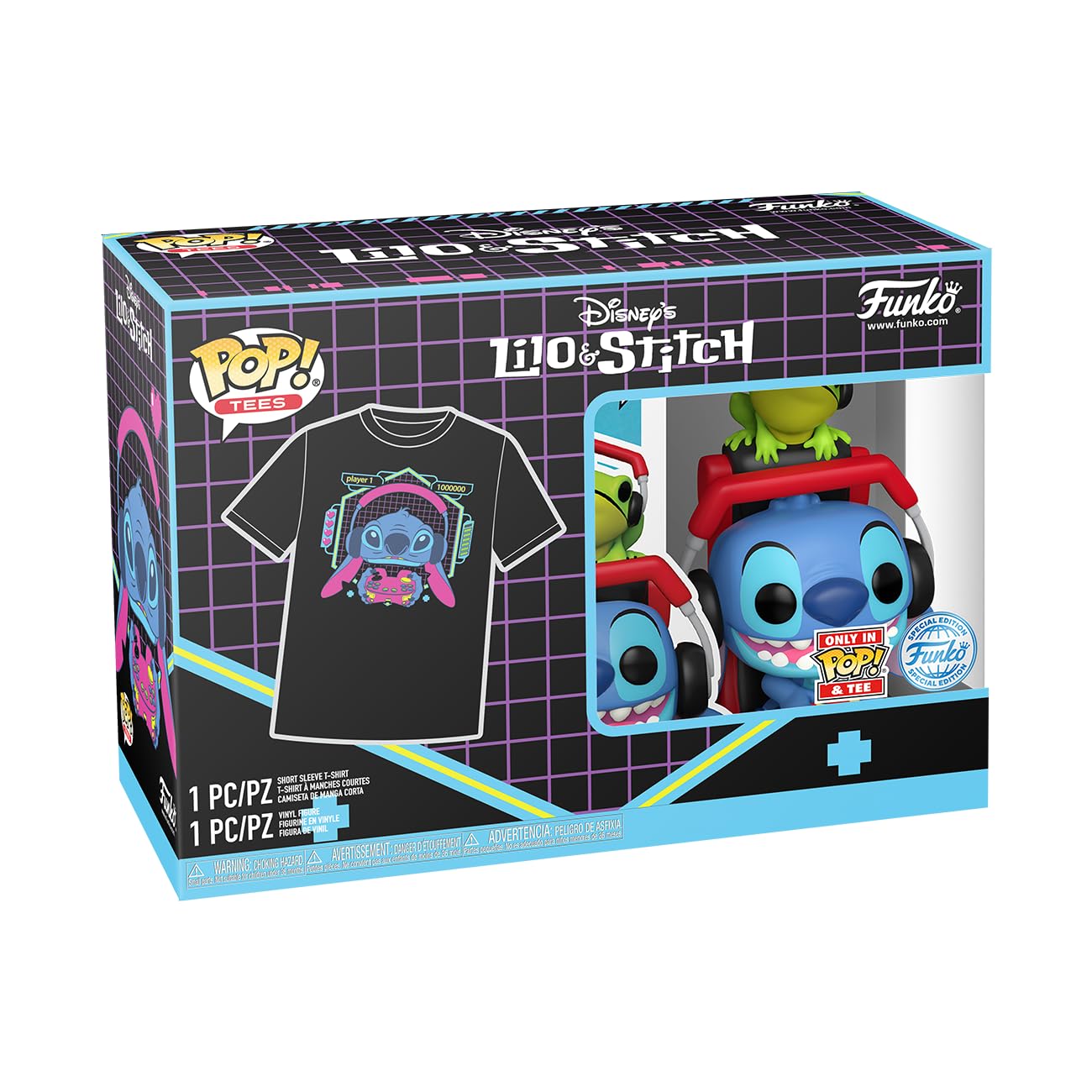 Funko POP! & Tee: L & S - Gmr Stitch With Frog - XL - Lilo and
