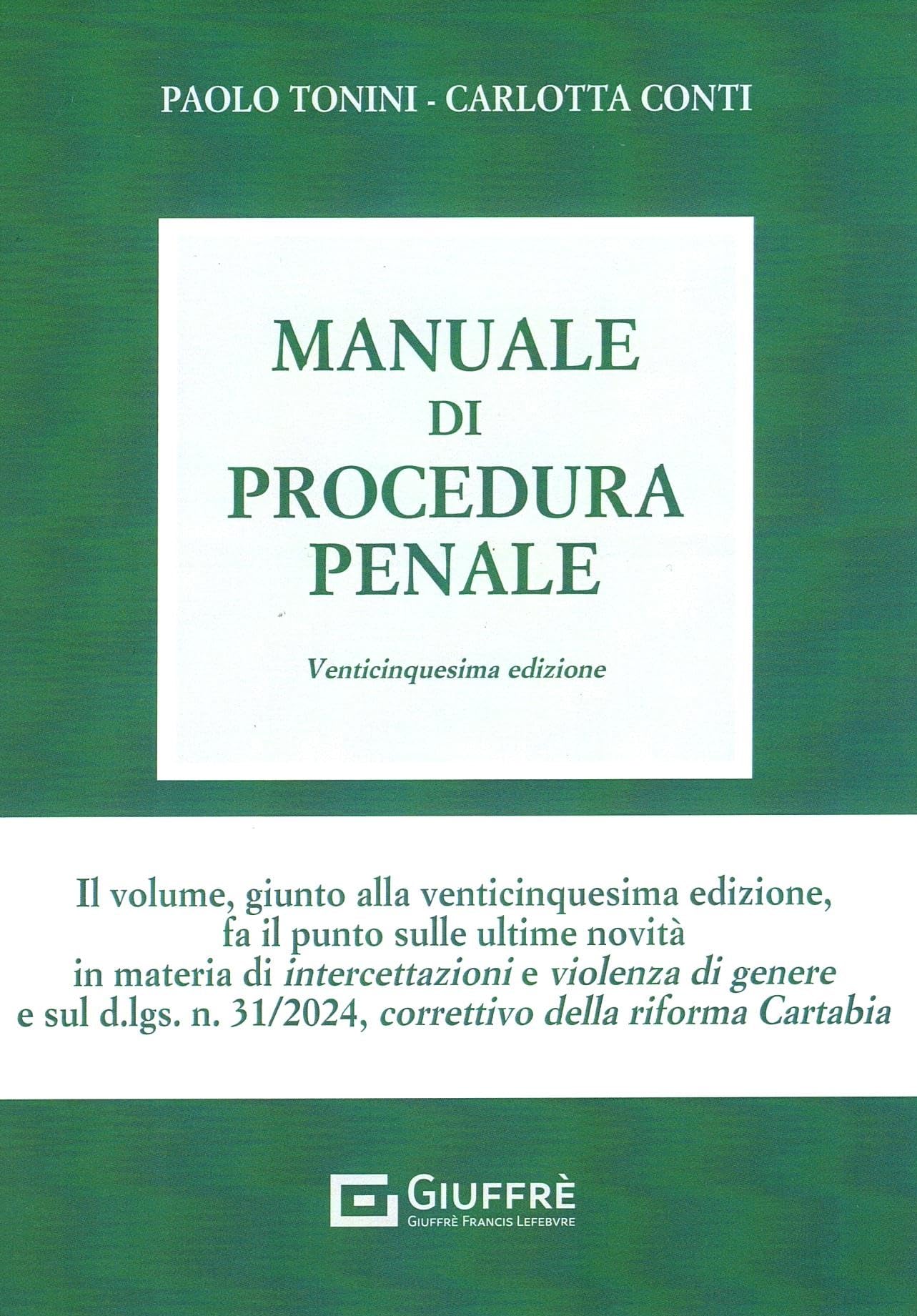 Manuale di procedura penale