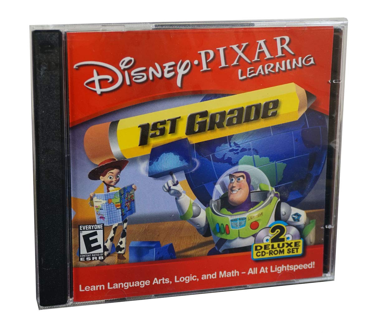 Disney Pixar Learning 1st Grade w/Buzz Deluxe 2 CDRom Set (Jewel Case)