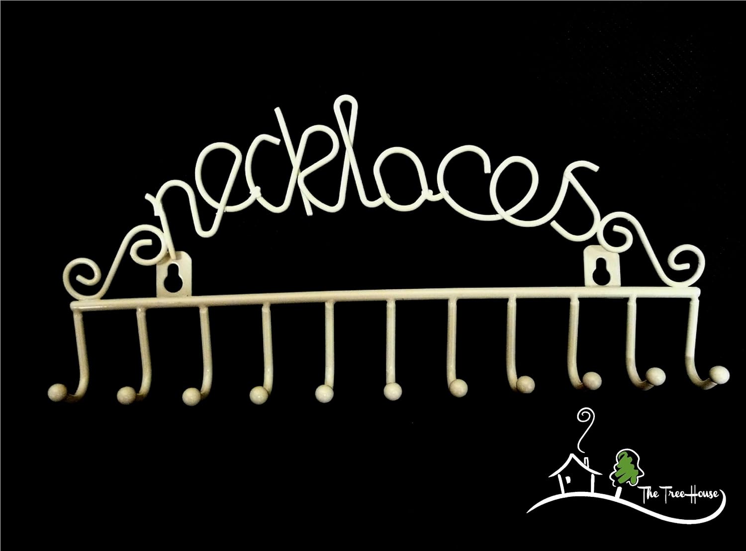 NEW Ivory Jewellery Hooks "Necklace" Wall Hanging Amazon.co.uk