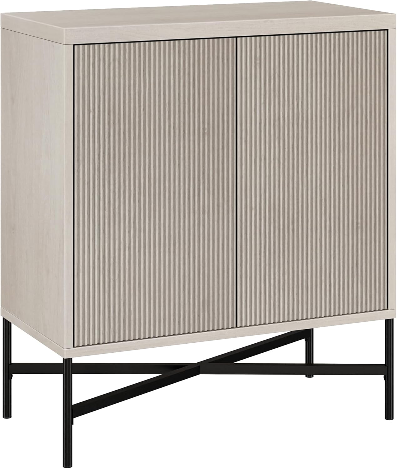 Henn&Hart Brighton Accent Cabinet, 28" Wide(15" D x 28" W x 32" H), Black