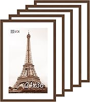 Vista 96 de VCK Marco para póster con plexiglás pulido, juego de 5 formatos horizontal y vertical, incluye piezas metálicas para colgar, 18 x 24 pulgadas