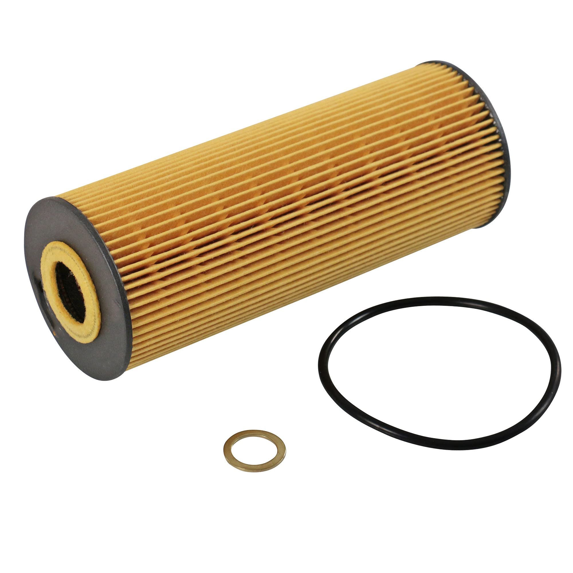 BESTPRICE Set di filtri di ispezione con 1x filtro olio, 1x filtro carburante, 1x filtro aria, 1x filtro aria abitacolo (carbone attivo), compatibile con MERCEDES Classe C (W203) (CL203) (S203)