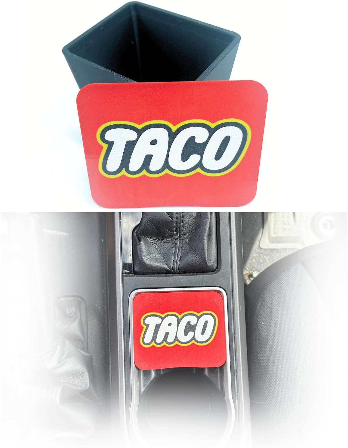 Tacoma Coin Bucket Holder - 3rd Gen Tacoma Accessories 2016-2023 - Fits Toyota Tacoma Automatic Transmissions Only - Taco Interior Mods - Designed and made in USA (LegoTaco)