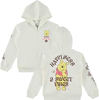 トップス pooh Amazon.com: Disney Winnie the Pooh Girls Zip-Up Hoodie