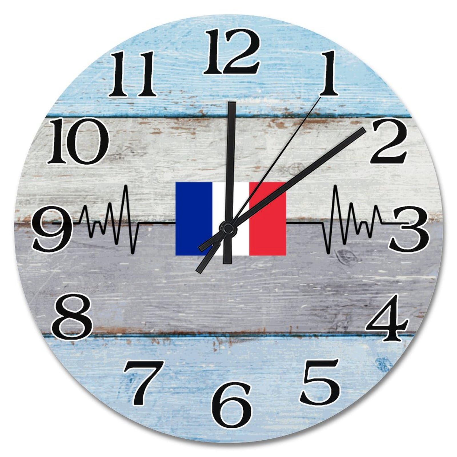 Horloge murale silencieuse vintage France finie la nuisance du tic-tac salon