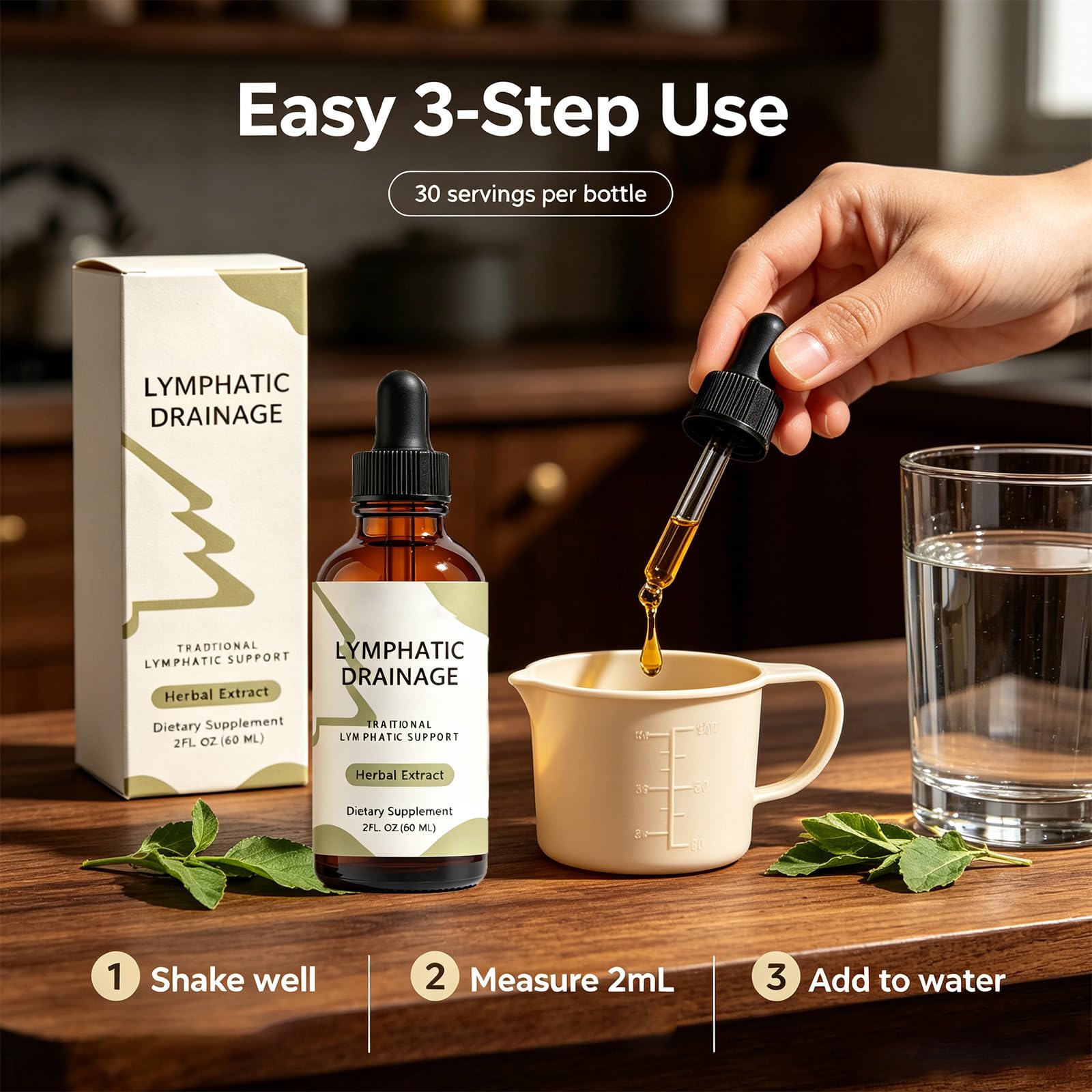 Nuflos Lymphatic Drainage Drops, Herbal Blend Supplements, 60ml — Amazon image 6