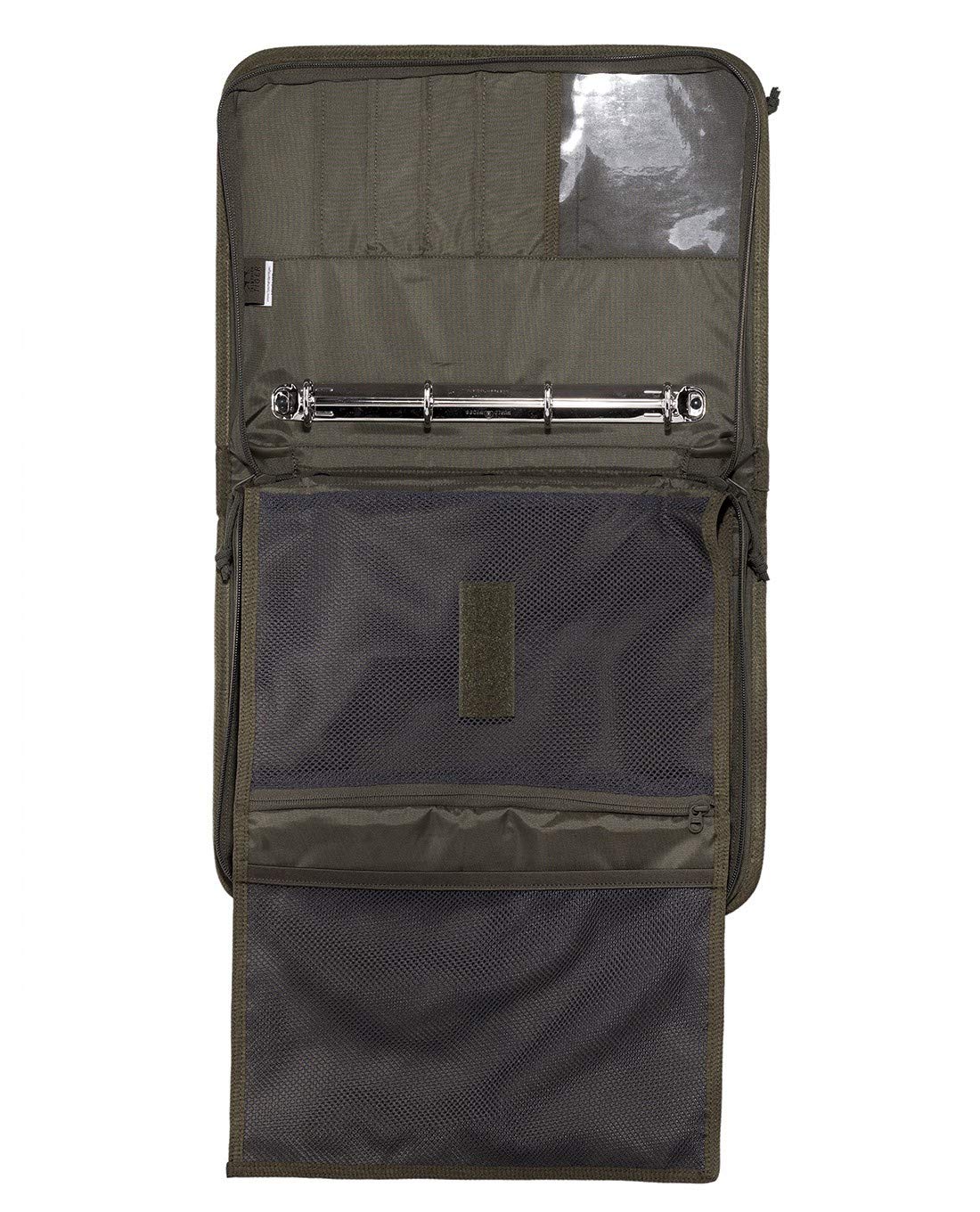 Tasmanian Tiger TT File Server MKII Din A4 Ringordner Schreibmappe, Organizer Dokumenten-Tasche mit integr. Ringordner & Klemmbrett (Oliv)