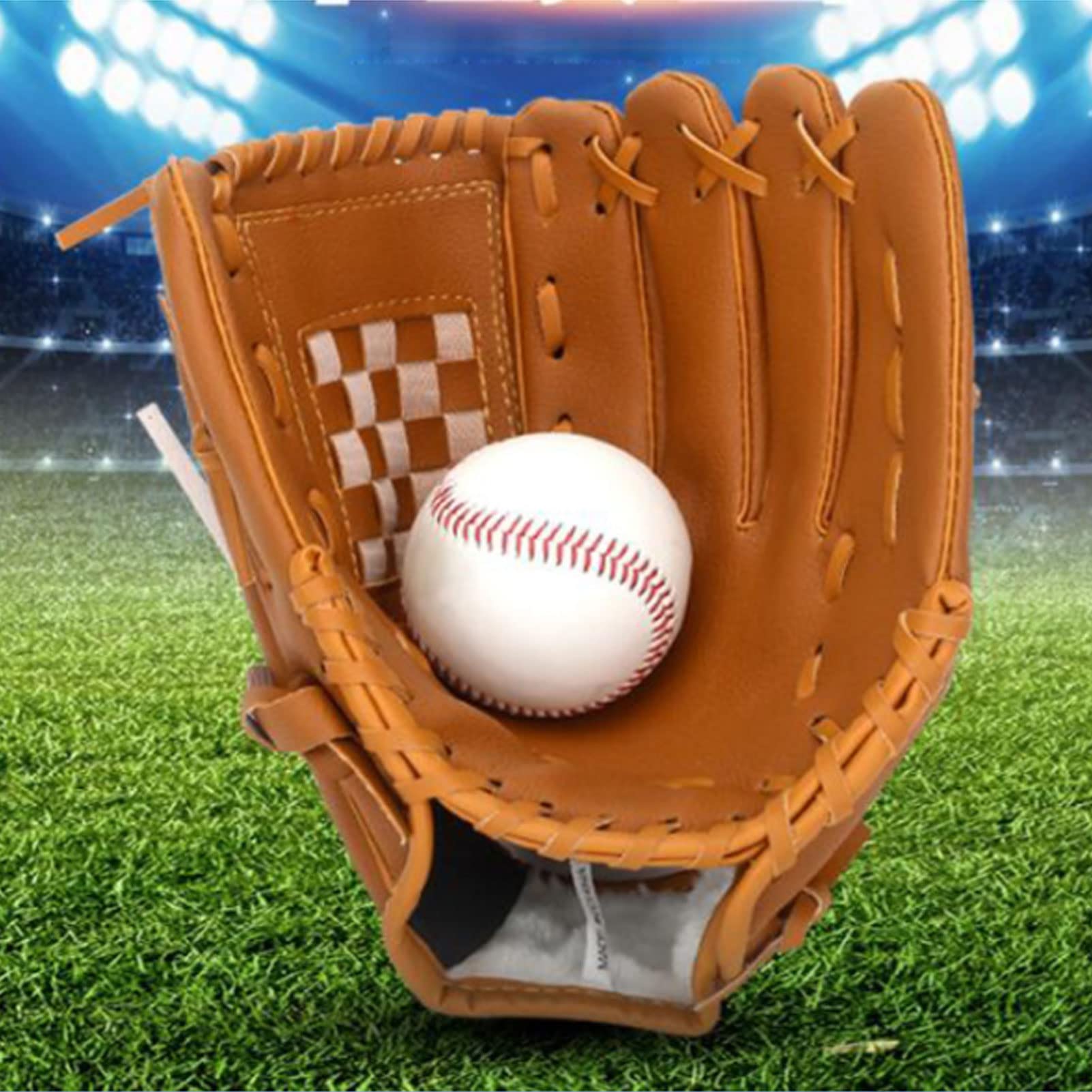 PVC Brown Baseball Pitcher Mitt to Protecting Your Hands , Sport Baseball Gloves , for babies Teenagers Adults To freight Baseball (11 . 5 inch) , Sport Baseball Gloves Baseball Pitcher Mitt Baseball
