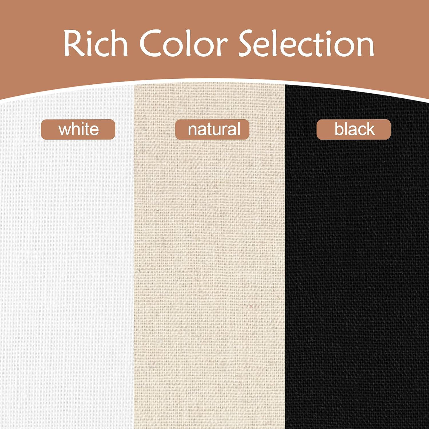 Linen Embroidery Fabric, 20 by 59-Inch Needlework Fabric Natural Color