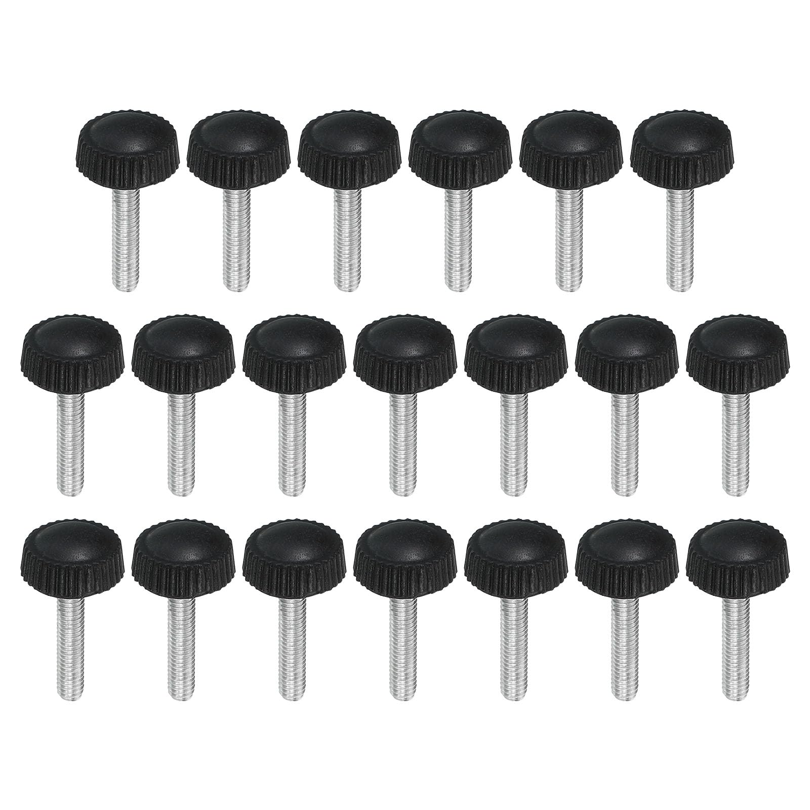 PATIKIL M4x20mm Knurled Thumb Screws