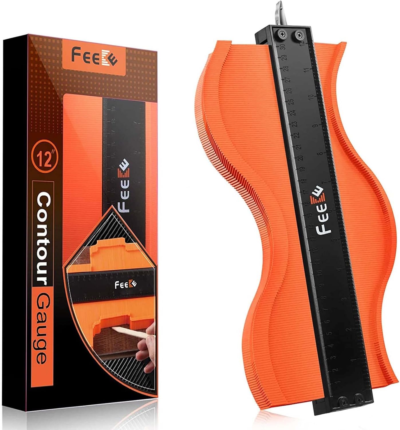 Contour Gauge (12 Inch) with Lock Profile Tool