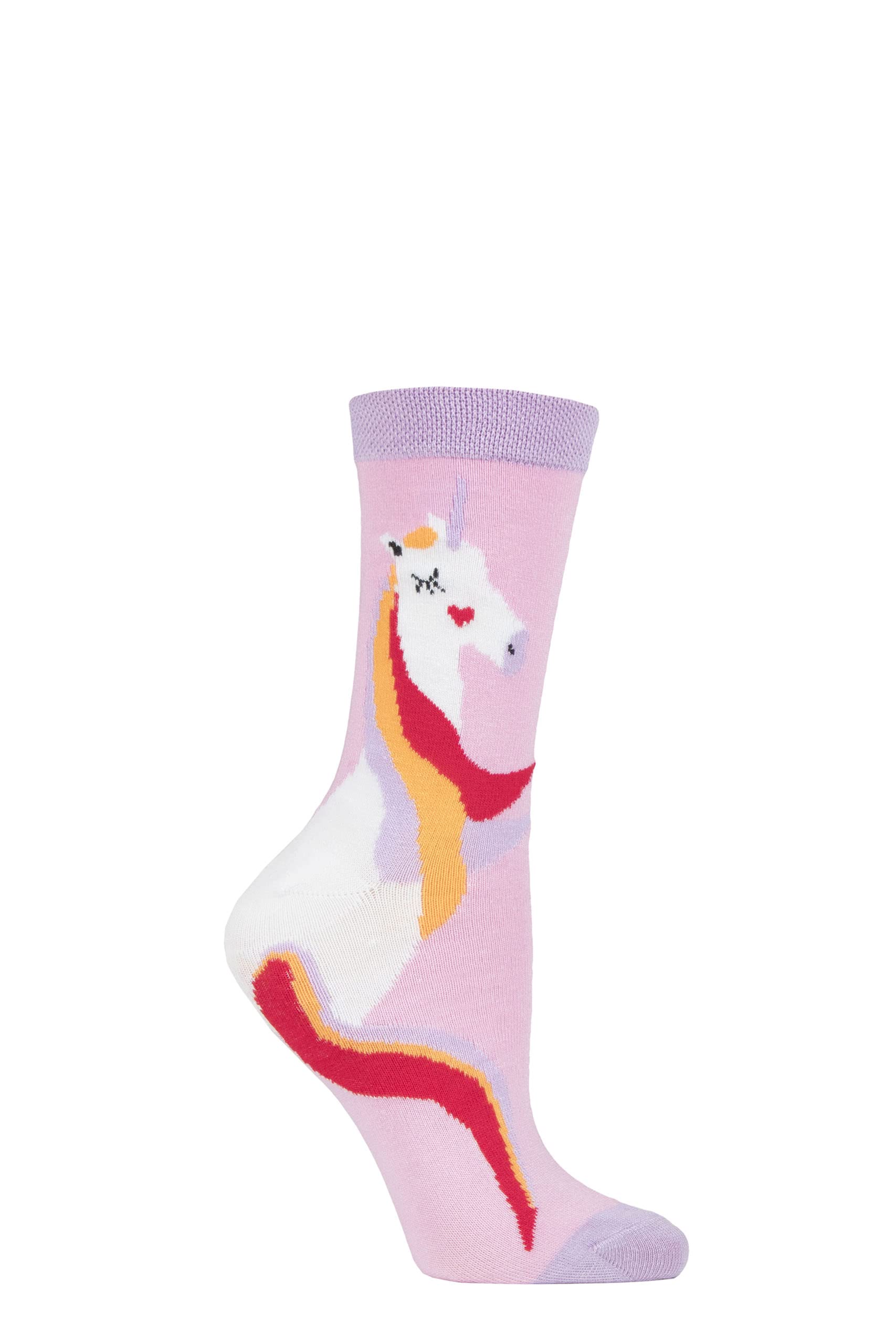 Sockshop Unisex Unicorn Lazy Panda Bamboo Fun And Novelty Socks Pack Of 1 (, 4-8)