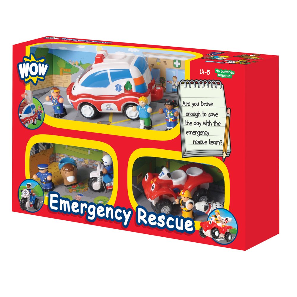 Amazon | WOW Toys 働く乗り物 エマージェンシー・レスキュー3in1