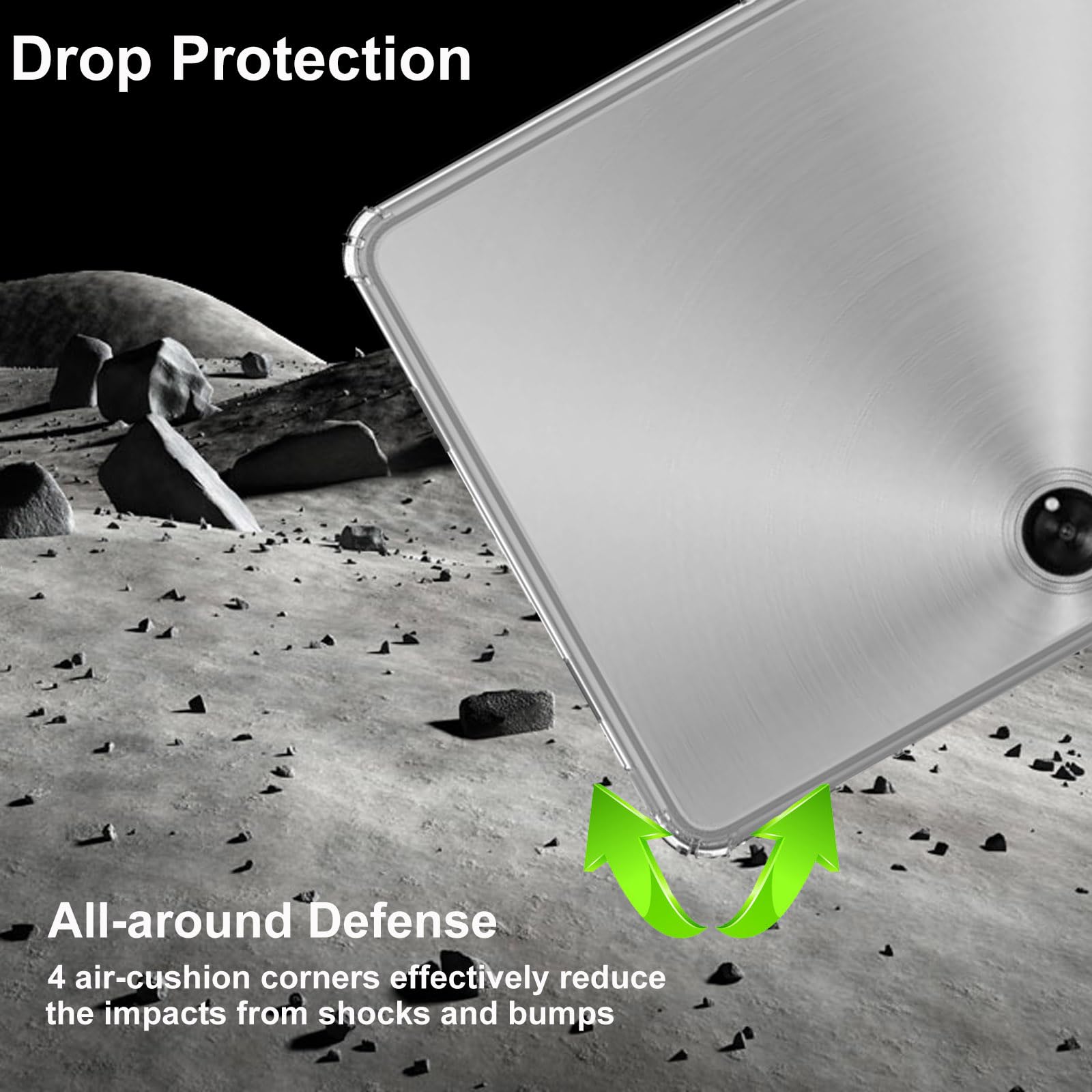 Custodia Protettiva In TPU Morbida Per Redmi Pad 2 PRO - Trasparente, Antiurto, Antigraffio, Ultra Sottile