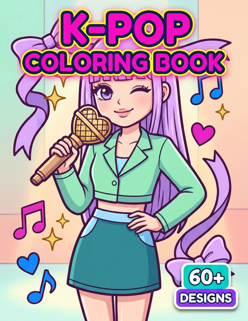 K-Pop Coloring Book: Featuring 60+ Trendy Idol-Inspired Designs For Creative Relaxation And The Perfect Gift For Fans