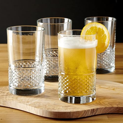Miniatura 3 de Anchor Hocking Alistair Highball - Vasos para beber de 16 onzas, juego de 4