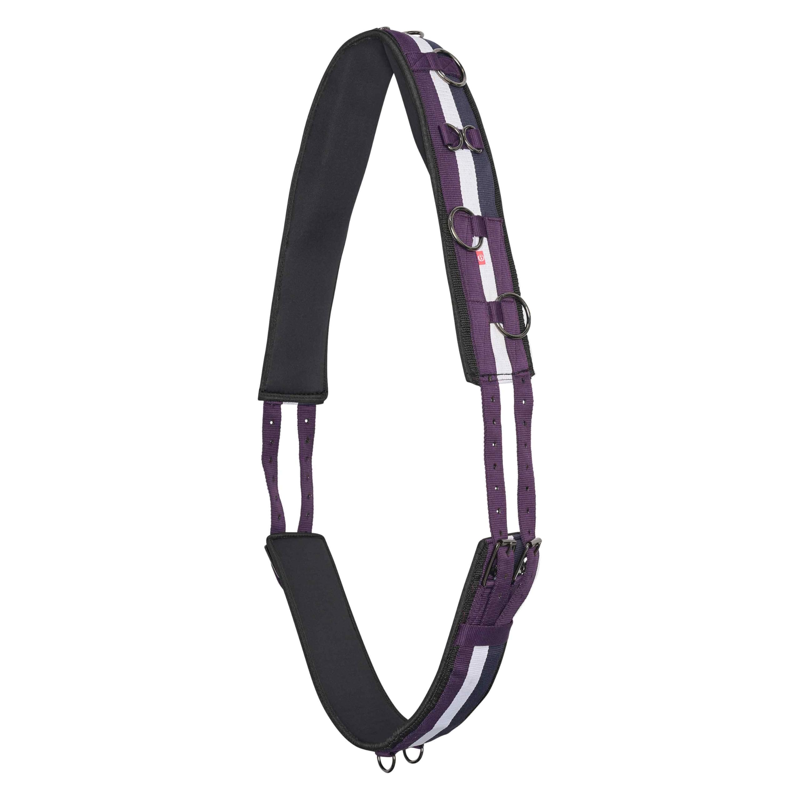 Imperial Riding IRH Deluxe Extra, Imbracatura ergonomica con garrese e Anelli Metallici, Mora-Bianco