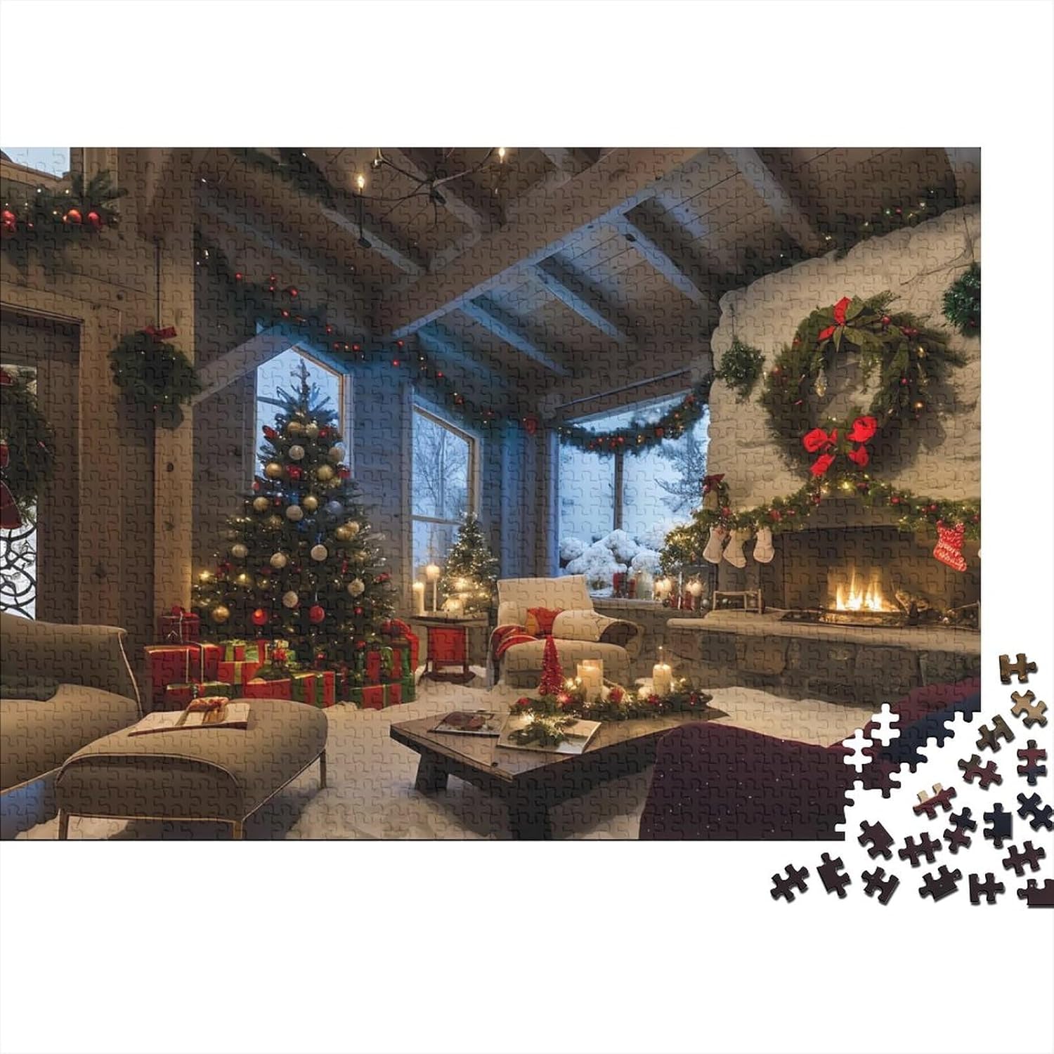 Christmas Tree for Adults Fun 500 Pieces Christmas Jigsaw