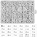 Quefe 1440pcs Acrylic Letter Beads White Cube Sorted Alphabet Beads for Jewelry Making, Bracelets, Necklaces, Key Chains (6 x 6mm)