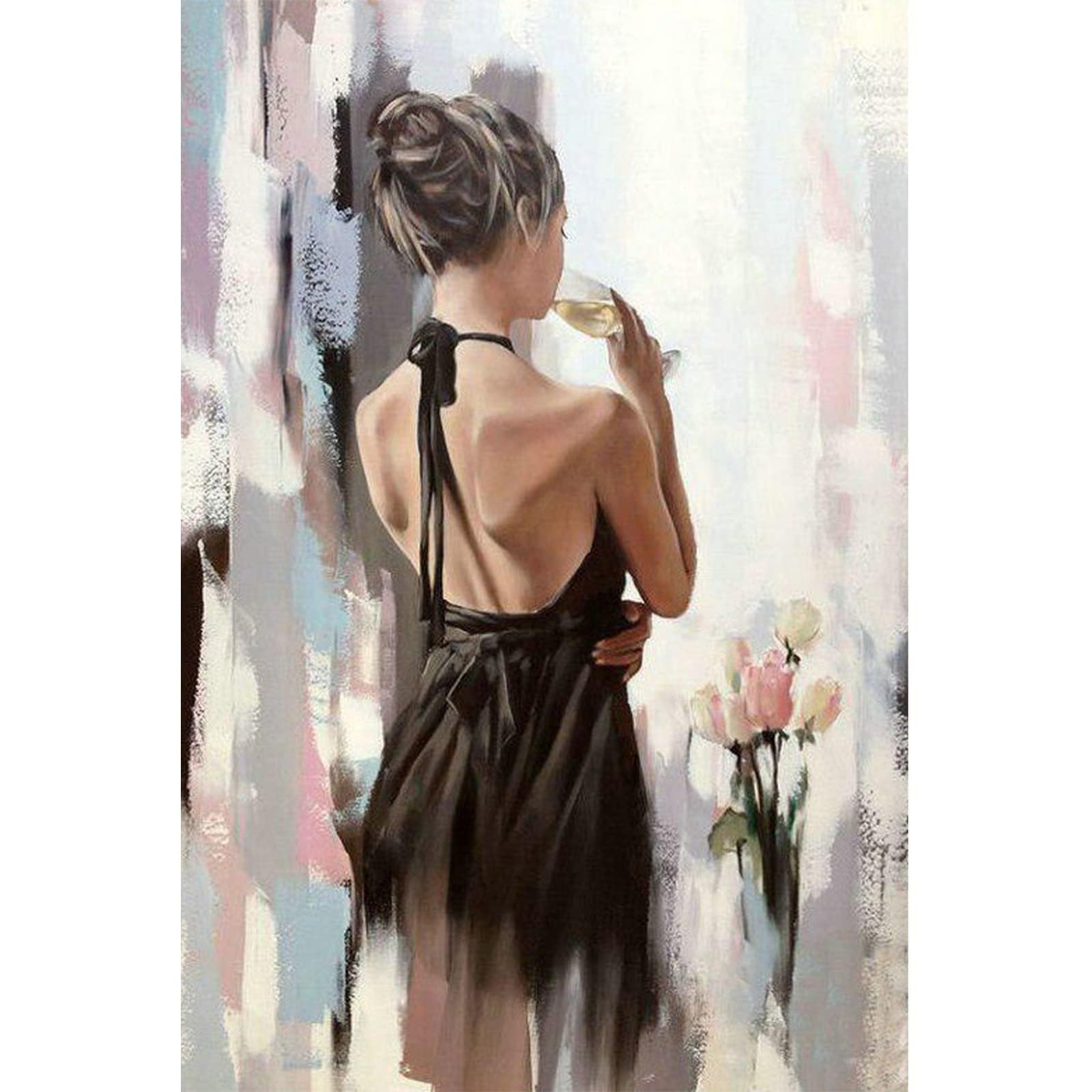 PANYI5D DIY Diamond Painting Kit, 5D Figure Diamond Painting Kits, Crystal Art Kits for Adults, Crystal Rhinestone Painting Crystal Craft Art Supplies Home Decoration 30x40cm