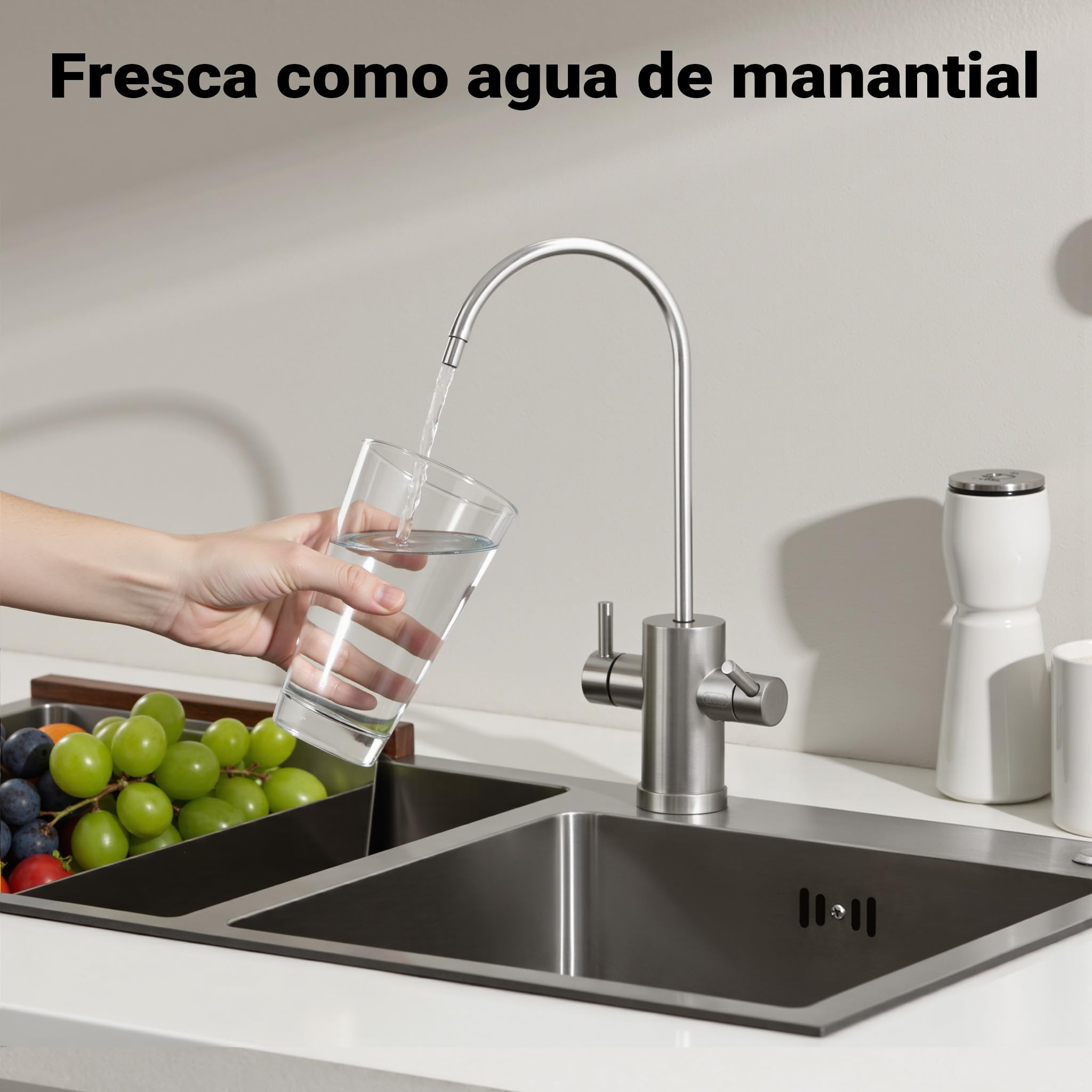 Naturewater Equipo ablandador de agua automático 2000L/h Intercambiador de iones Descalcificador