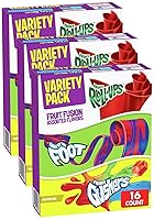 Vista 8 de Fruit Roll-Ups, Fruit by the Foot and Gushers - Paquete variado de aperitivos con sabor a frutas, sin gluten, 16 bolsas, 10.2 onzas