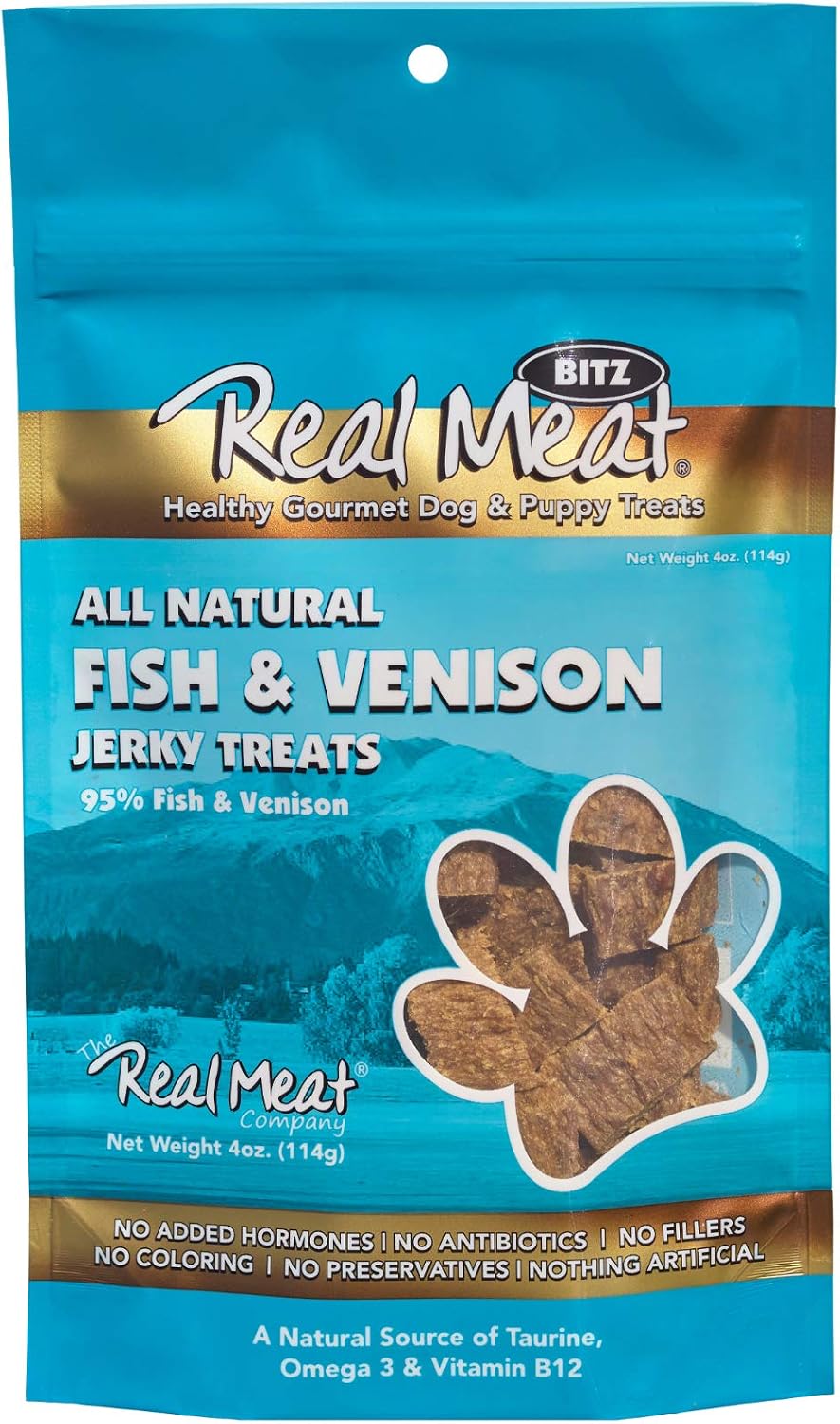Real Meat Fish & Venison Treats 4oz