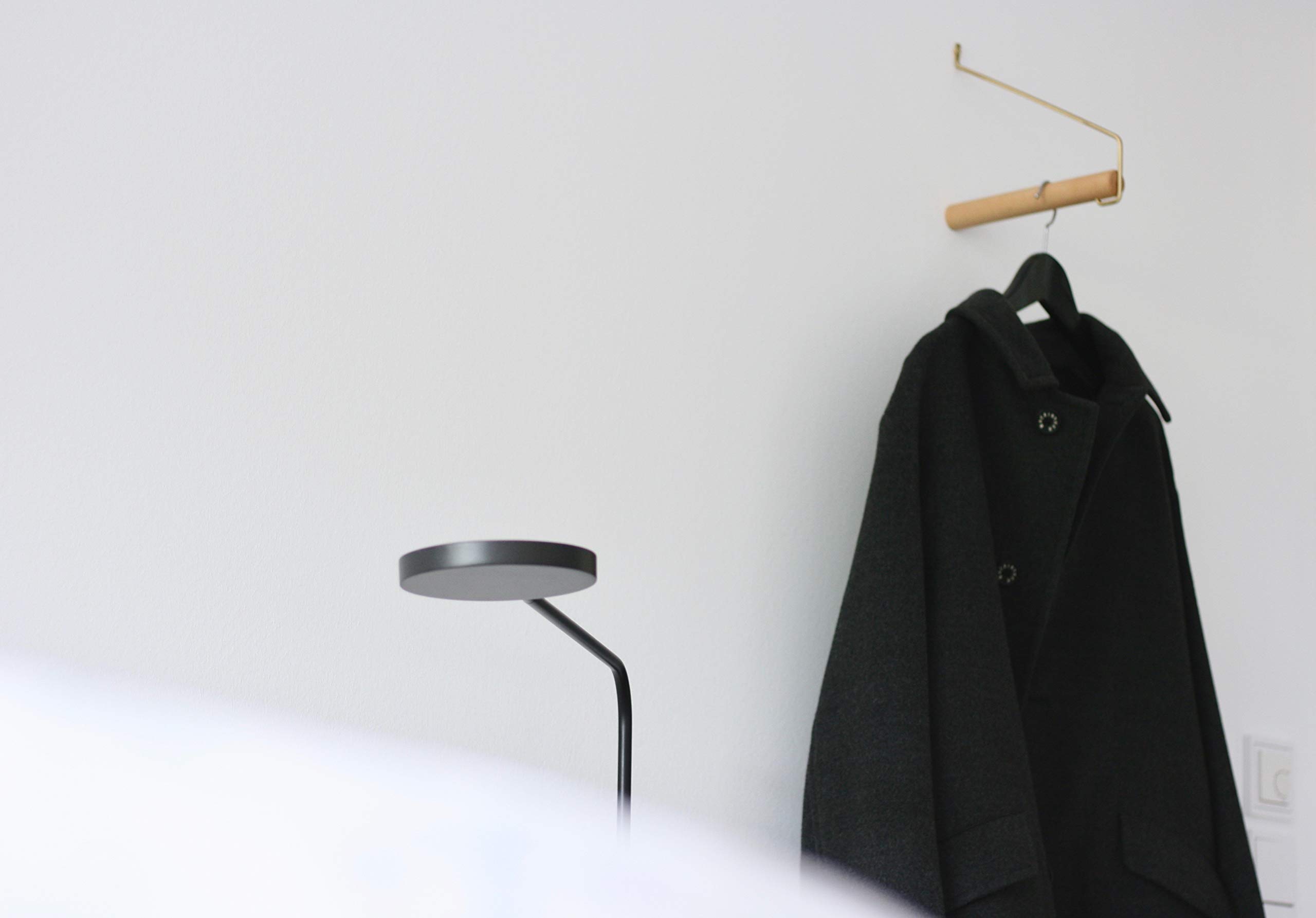 Ganci Da Parete Moderni In Legno E Ottone - Attaccapanni Chic Per Ingresso E Camera - Foto 7