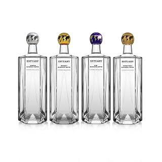 Estuary Assorted Pack Blending Water (Whisky, Single Malt, Vodka & Gin 330ML) | Pack of 4| Premium Non-Alcoholic Mixer