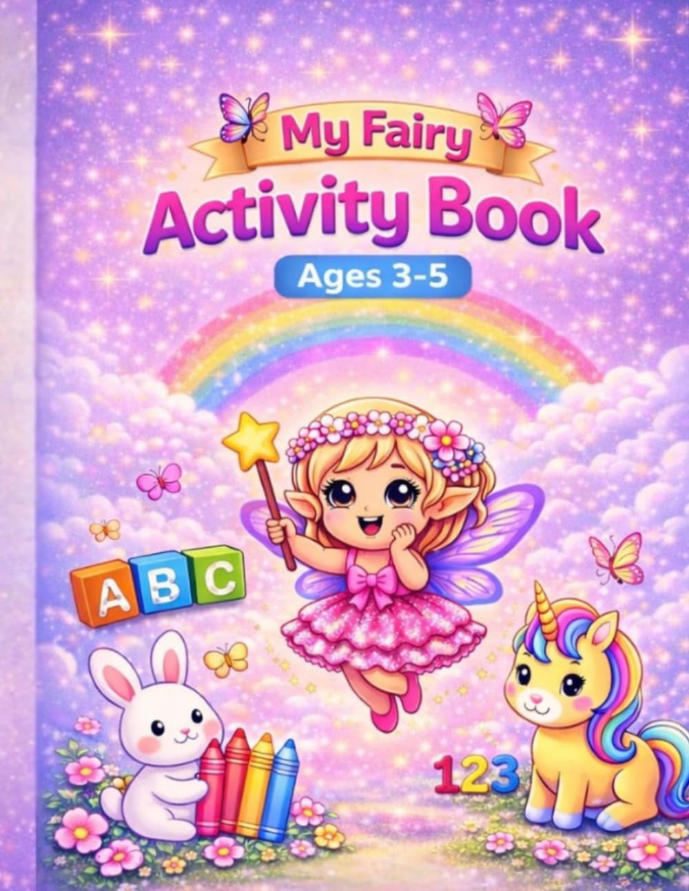 My Fairy Activity Book: Easy Coloring Pages, Fun Activities & Learning for Kids Ages 3–5 preschool learning