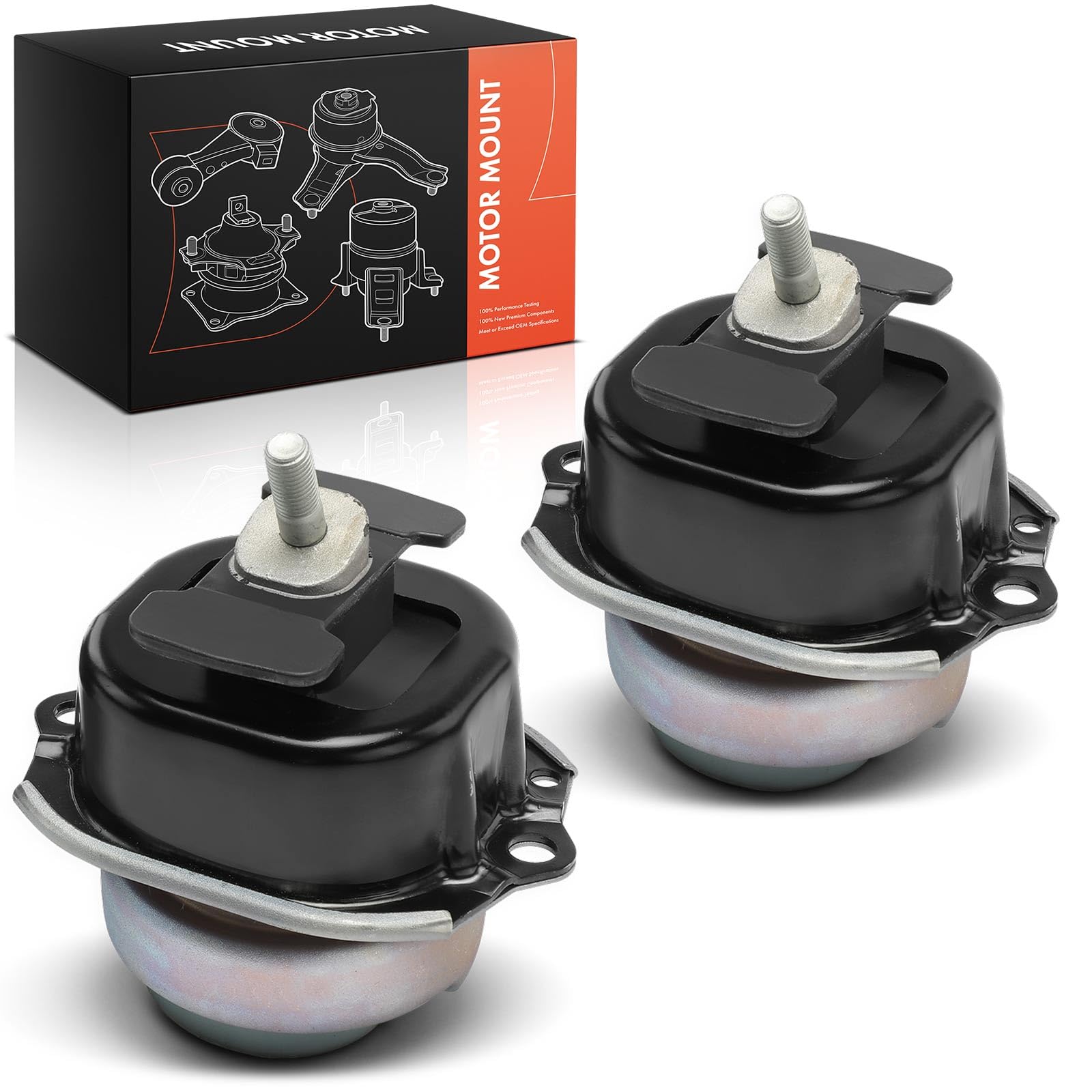 Frankberg 2x Soporte del Motor Delantero Compatible con X5 E70 3.0 xDrive30i-xDrive40i X5 F15 F85 xDrive35i X6 E71 E72 xDrive35i X6 F16 F86 xDrive35i Replace# 22116865145