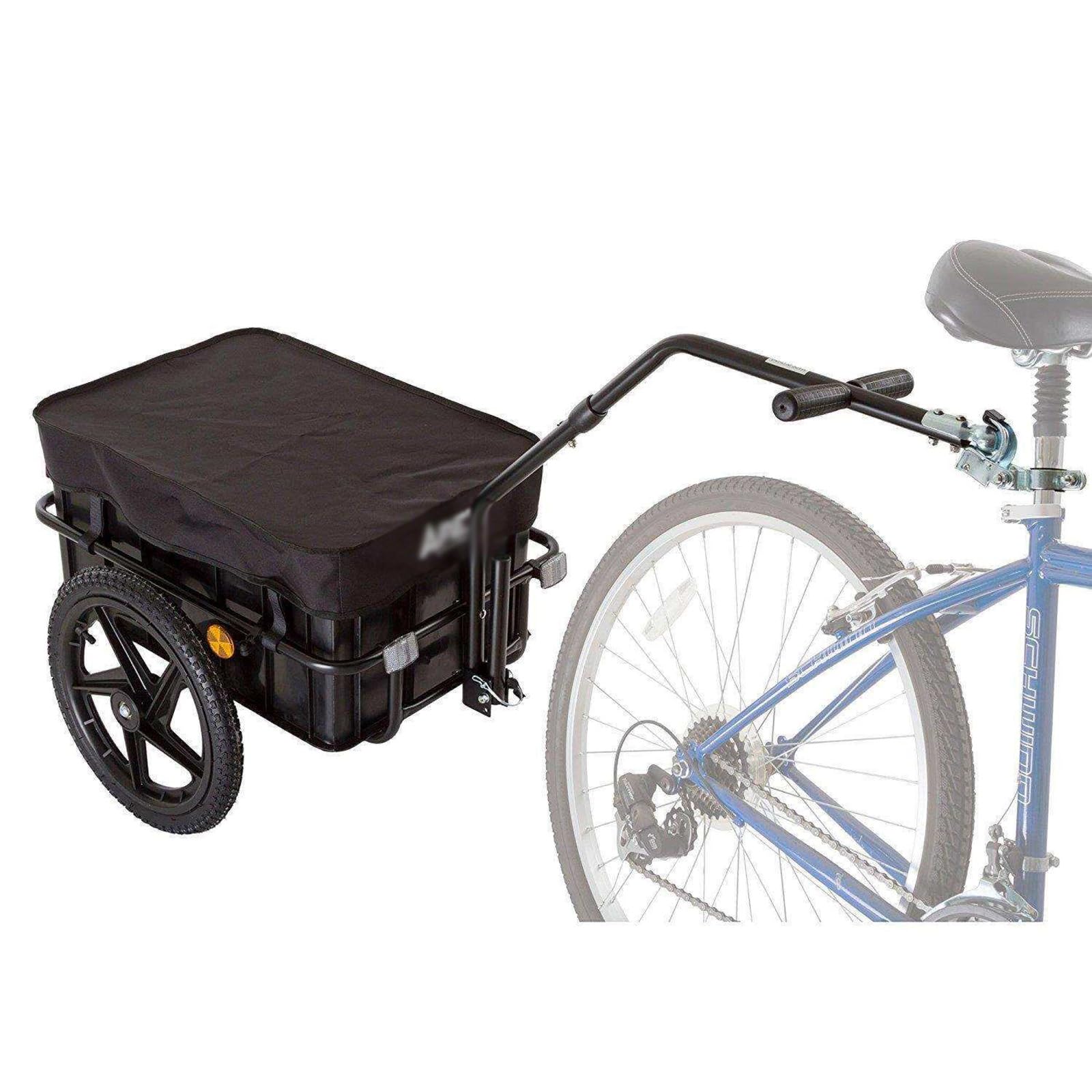 Remorque Cargo Monoroue Tout-Terrain avec Suspension à Ressort pour Vélos Électriques